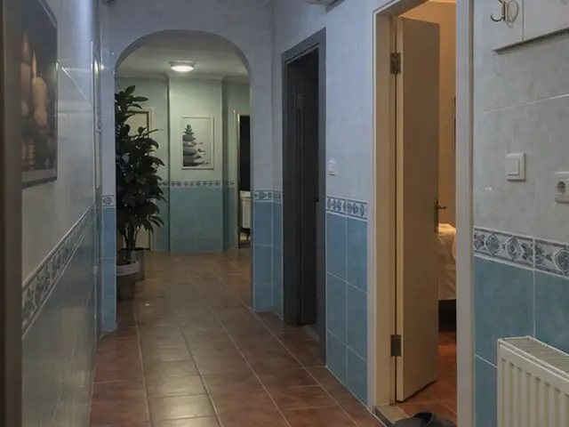 Kemerli girişli, bitkili salon koridoru — Sümbül Efendi, Masaj Salonun